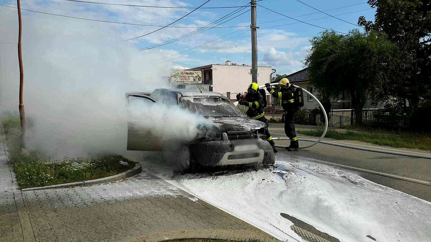 Požár osobního auta