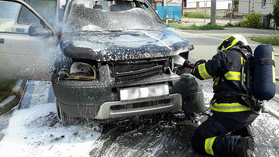 Požár osobního auta