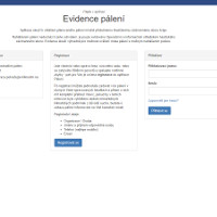 Pálení klestí - hlášení hasičům logo